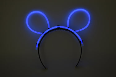 Blue Glow Stick Bunny Ears- Single Retail Packs
